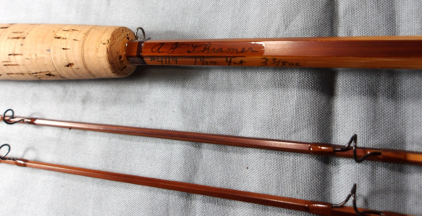 A.J. Thramer 7' 6" 4 wt. Bamboo Fly Rod