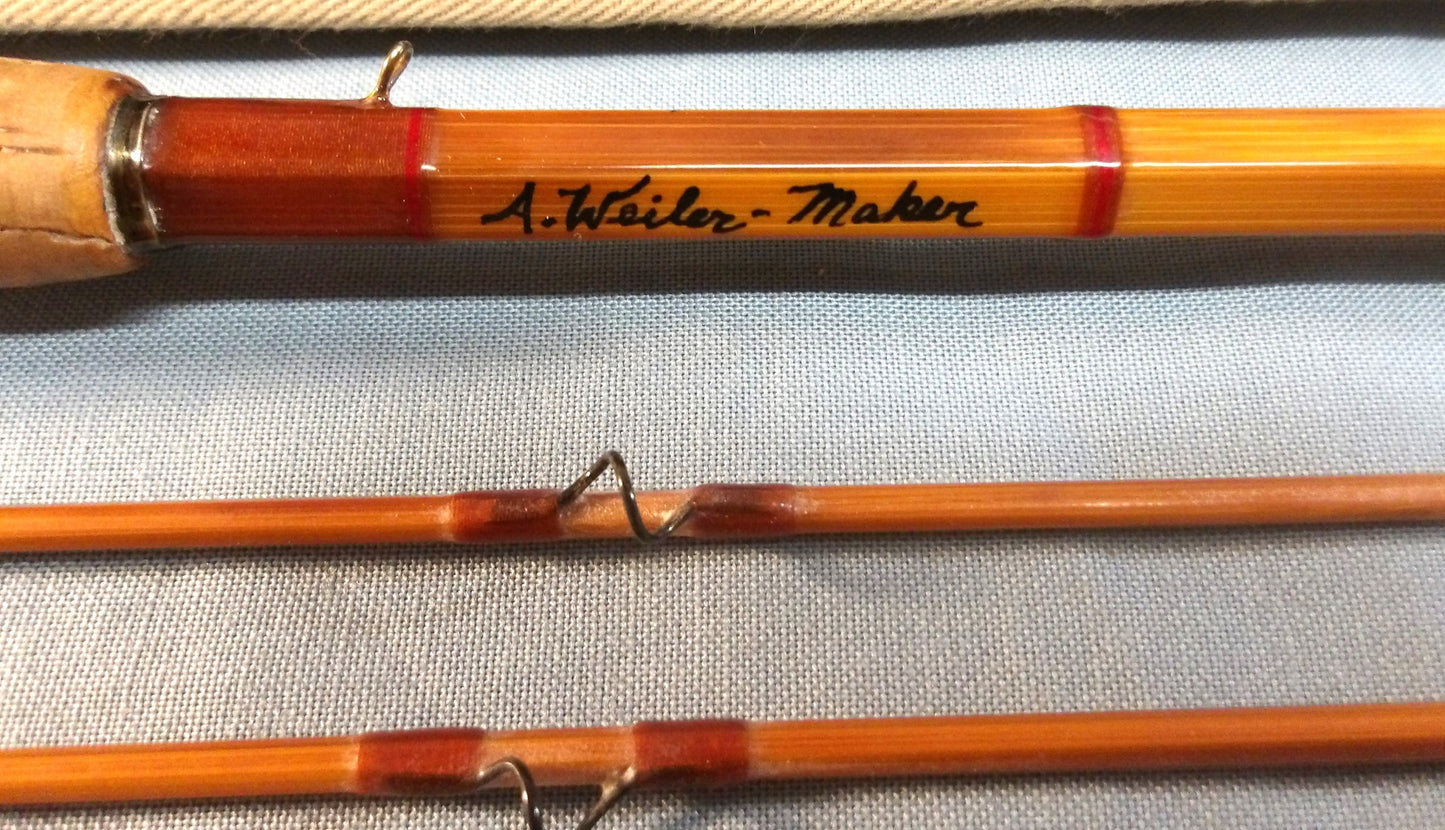 Art Weiler 7'6" 2 tip Bamboo Rod