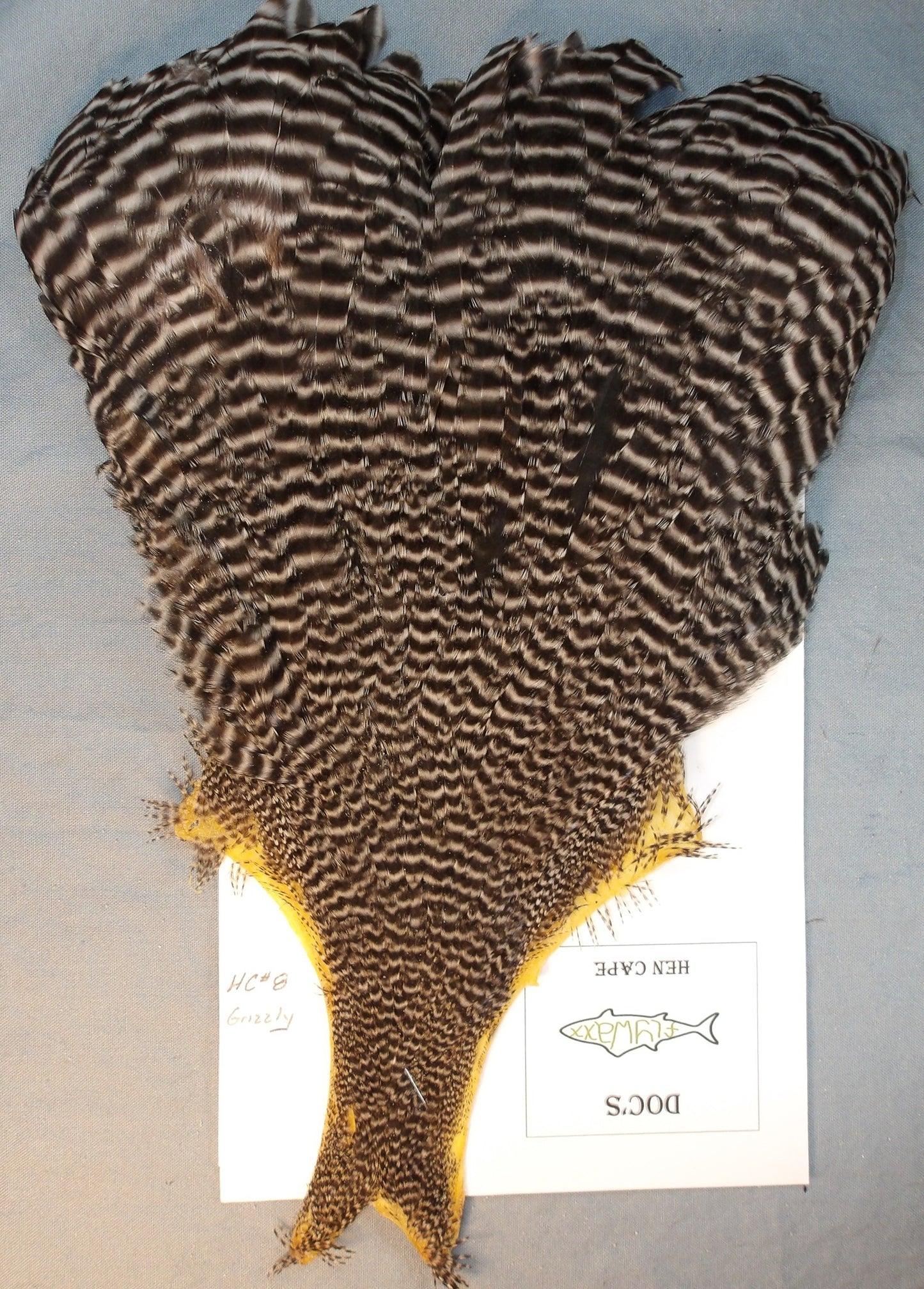 Doc's Hen Cape # 8 Grizzly