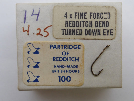 Partridge 4x Fine Dry Fly hook