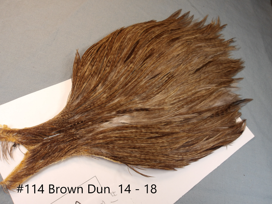 Doc's Rooster Cape # 114 Speckled Brown Dun