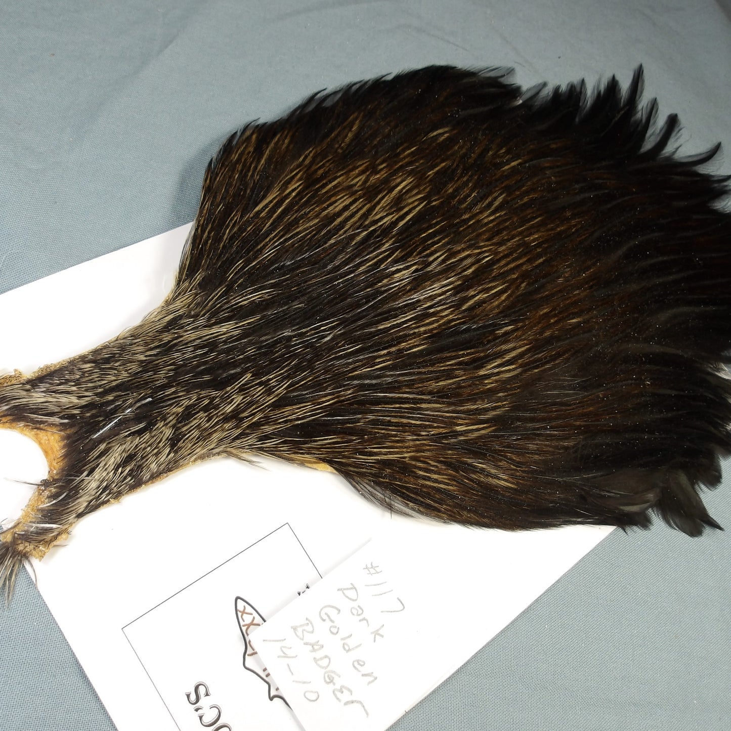 Doc's Rooster Cape # 117 Dark Golden Badger