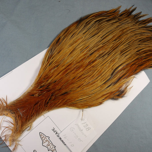 Doc's Rooster Cape # 128 Medium Ginger