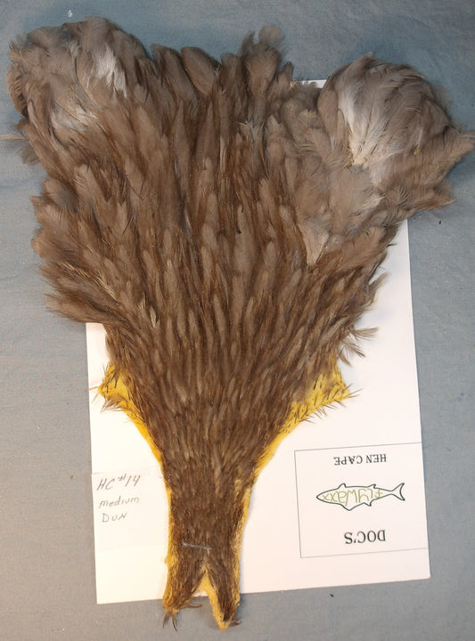 Doc's Hen Cape #14 Medium Dun