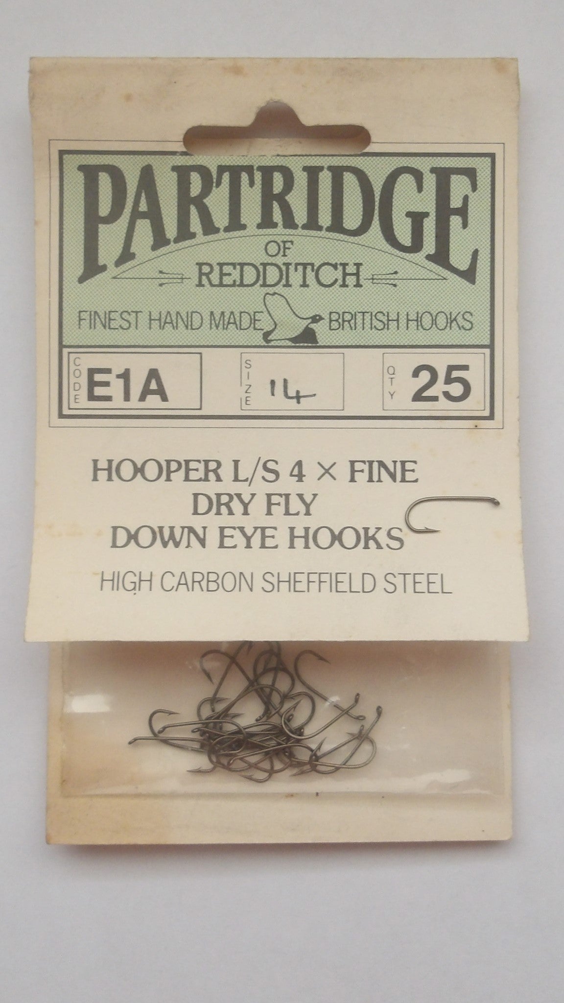 Partridge E1A 4X fine Dry Fly Hook