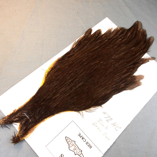 Doc's Hen Cape # 72 Dark Grey Dun