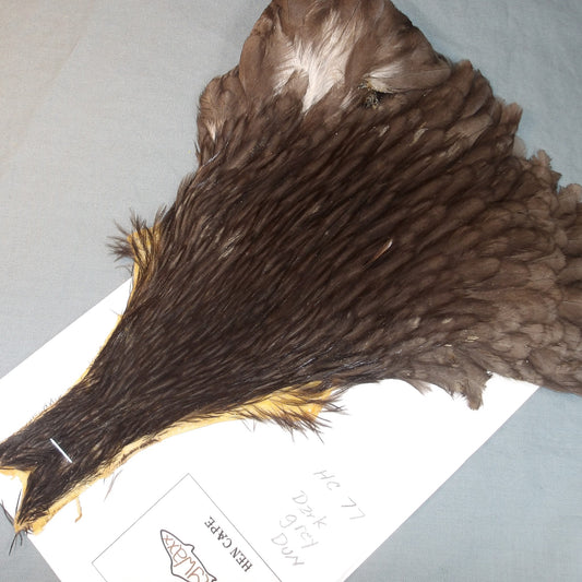 Doc's Hen Cape #77 Dark Grey Dun