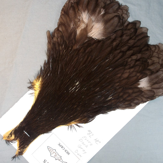 Doc's Hen Cape # 82 Dark Grey Dun