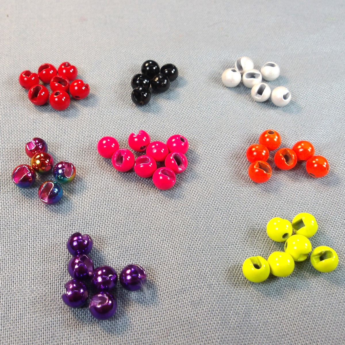Tungsten Slotted and Painted Beads