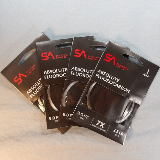 Scientific Anglers Absolute Flourocarbon Leader 9' single pack