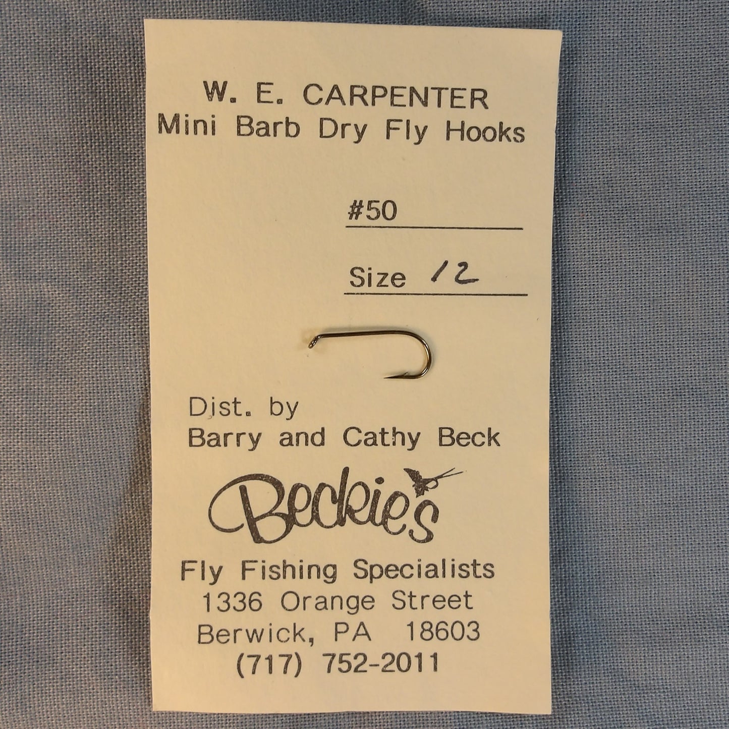 W. E. Carpenter Hooks