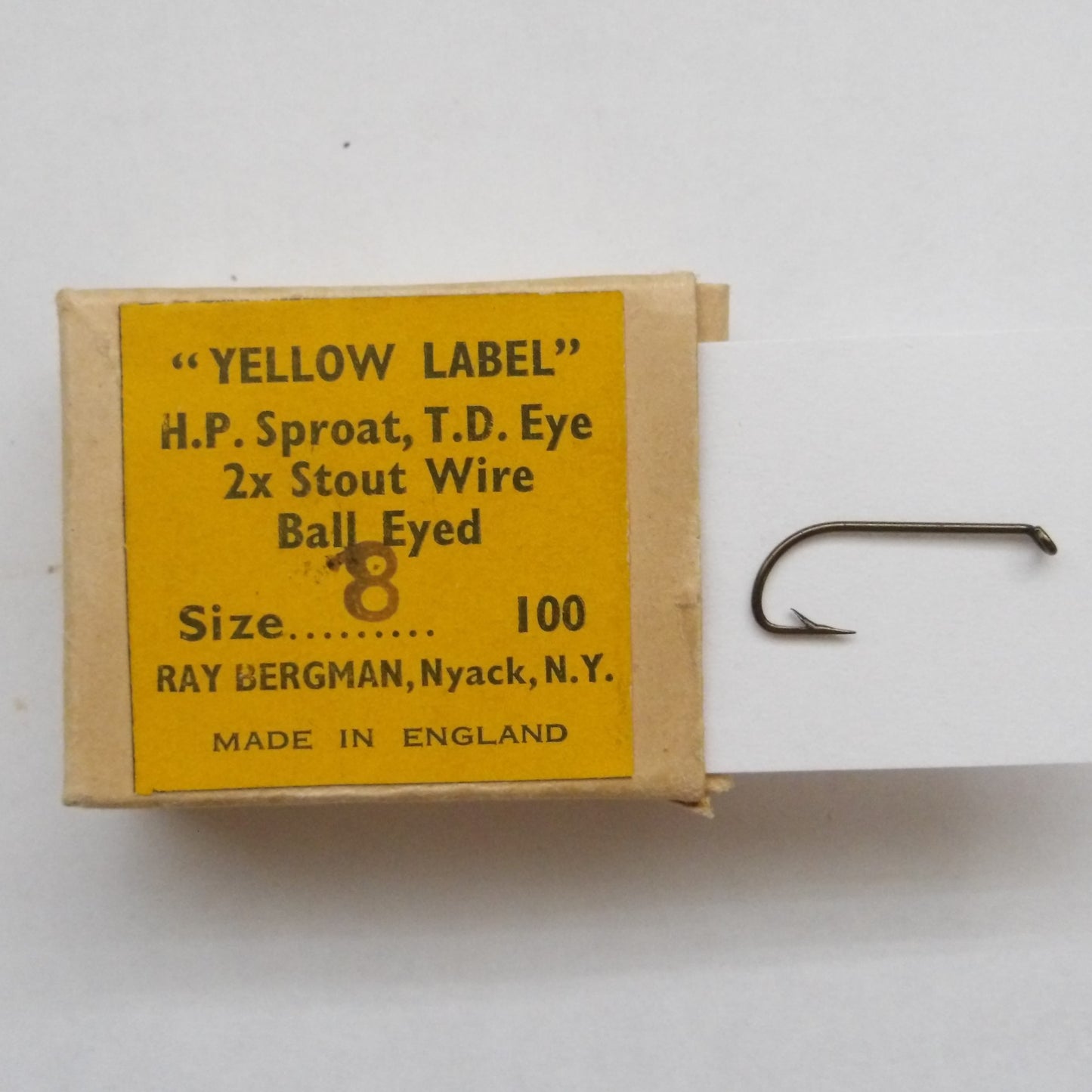 Ray Bergman Yellow Label Wet Fly Hooks