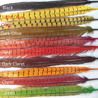 Ringneck Pheasant Center Tails from England Natural and Dyed