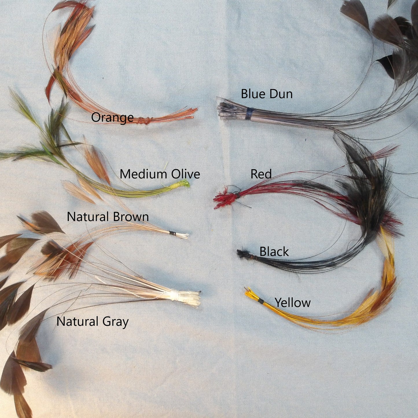 Veniard Stripped Hackle Quills